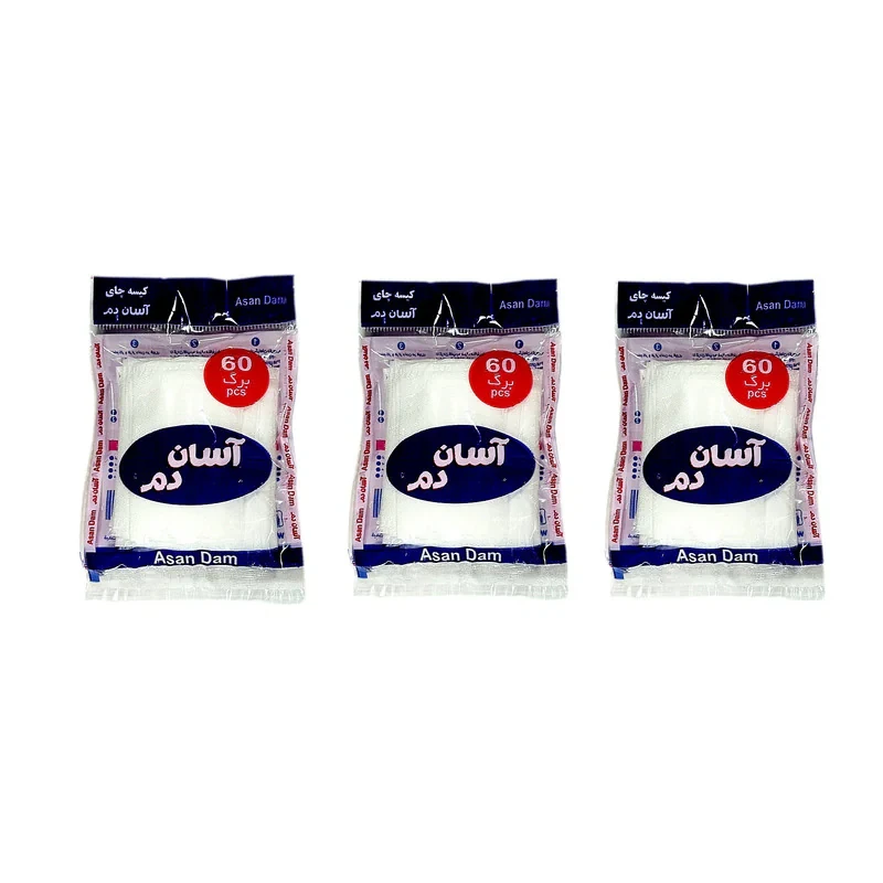 فیلتر چای آسان دم مدل اقتصادی سه بسته 60 عددی