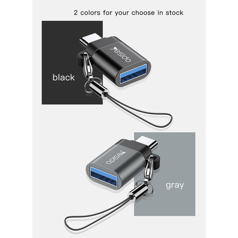 مبدل USB به USB-C یسیدو مدل GS06