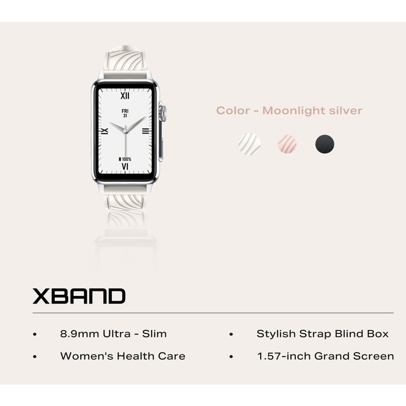 ساعت هوشمند 45 میلی‌متری اینفینیکس مدل XWatch Xband با بند پلاستیکی