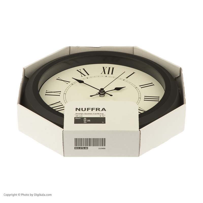 ساعت دیواری ایکیا مدل NUFFRA کد 21900