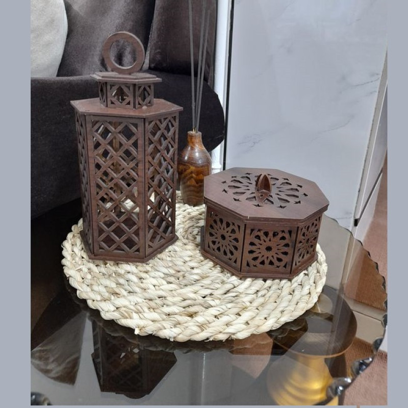 زیربشقابی و زیرقابلمه ای مدل حصیری کد 40