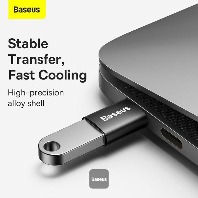 مبدل USB-C به USB-A باسئوس مدل Mini OTG Adaptor