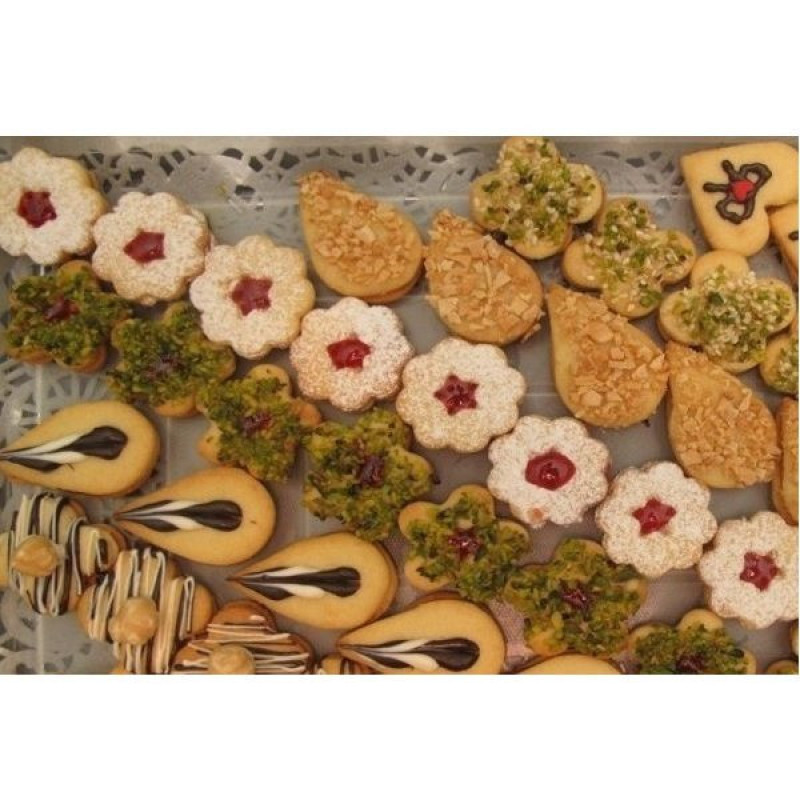 کاتر شیرینی پزی مدل یاس لارج مجموعه 8 عددی