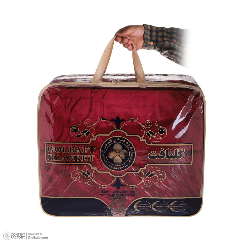 پتو 2 نفر گلبافت مدل 01 سایز 240x220x2 سانتی‌متر