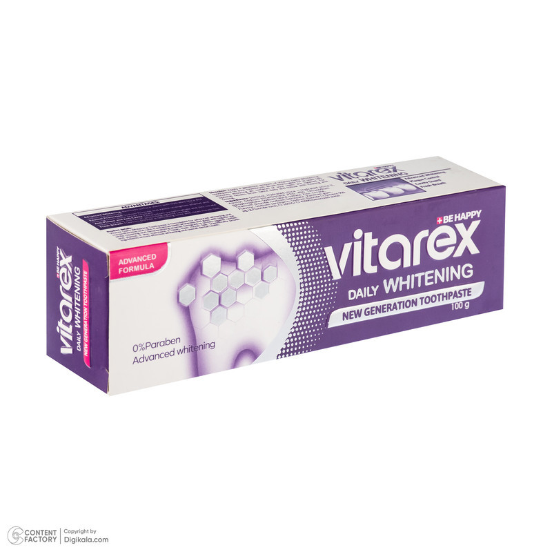 خمیر دندان ویتارکس مدل Daily Whitening وزن 100 گرم