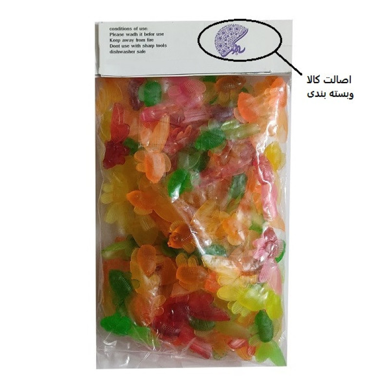 ماهی تزئینی آکواریوم به گز مدل گلد فیش مجموعه 100 عددی