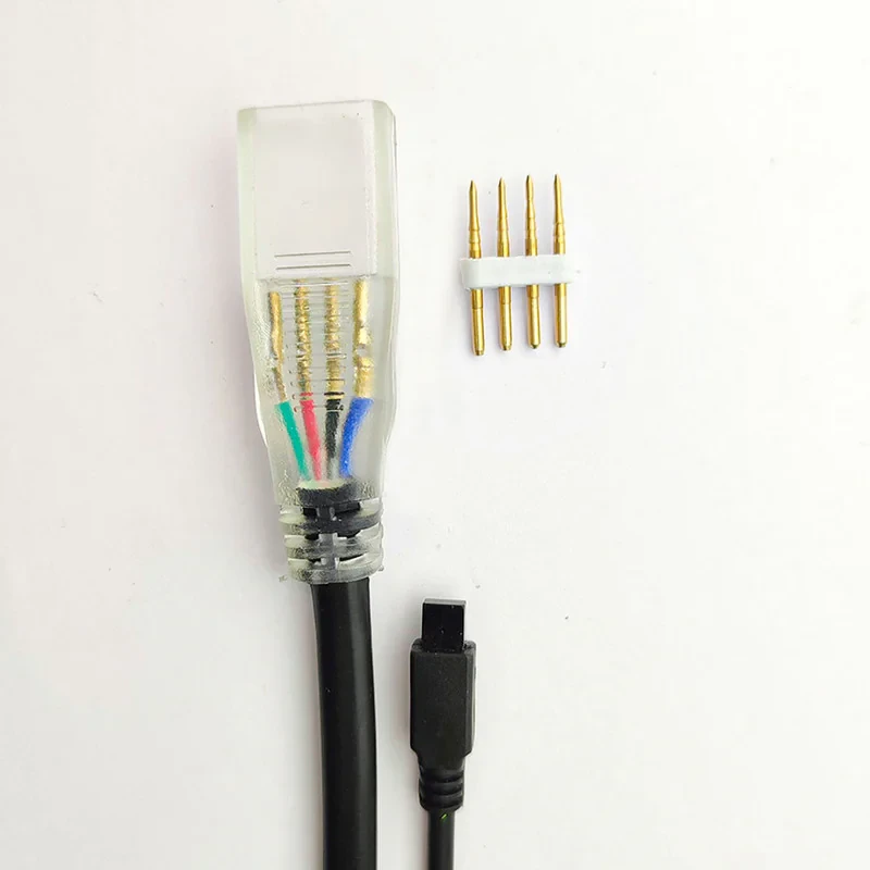 ریموت مدل کنترل ریسه شلنگی RGB بسته 2 عددی