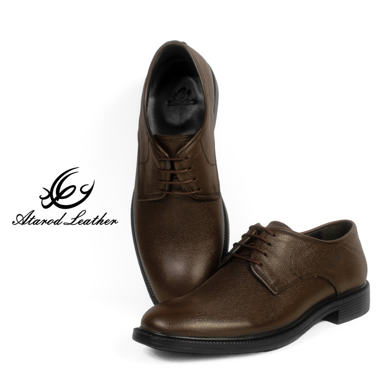 کفش مردانه چرم عطارد مدل چرم طبیعی کد SH135
