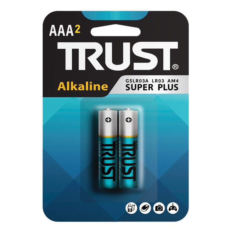 باتری نیم قلمی تراست مدل Alkaline Super Plus بسته 20 عددی