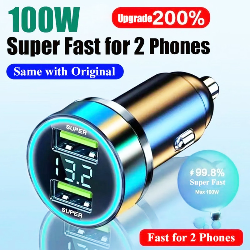 شارژر فندکی 200 وات دو پورت مدل TWOSUPER