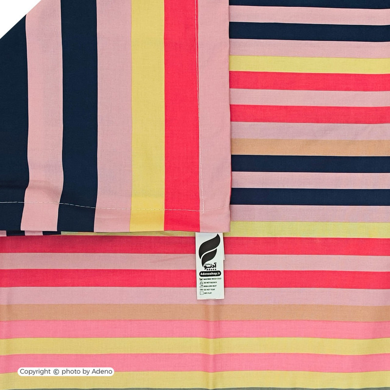 روکش لحاف فیلور آدنو مدل Colored stripes کد FI51 دو نفره سایز 240x220 سانتی‌متر
