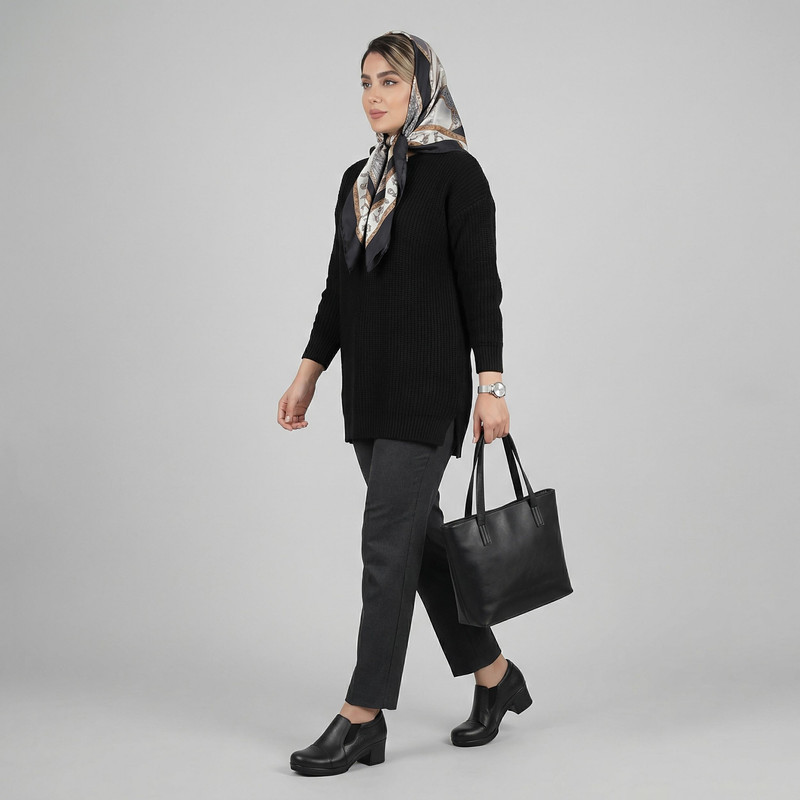 کفش پاشنه‌دار زنانه چرم عطارد مدل  چرم طبیعی کد SH138