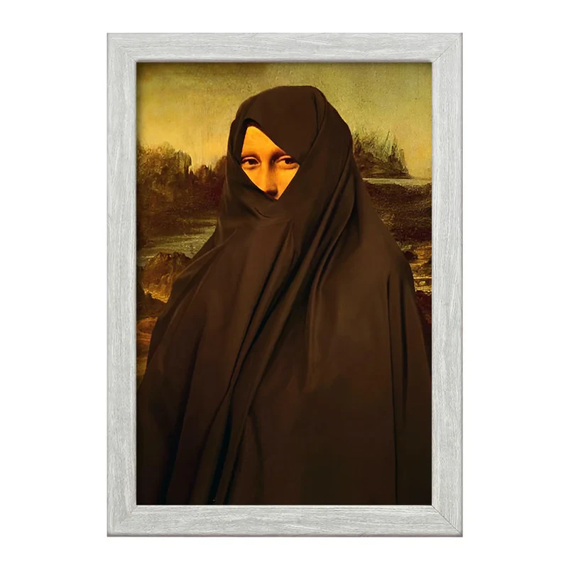 تابلو خندالو طرح مونالیزا کد F4090
