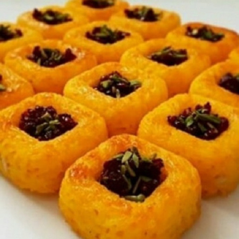 قالب کیک به گز مدل چهار گوش کف برجسته