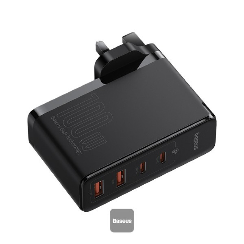 شارژر دیواری 100 وات بیسوس مدل GAN5 PRO 100W به همراه کابل USB-C