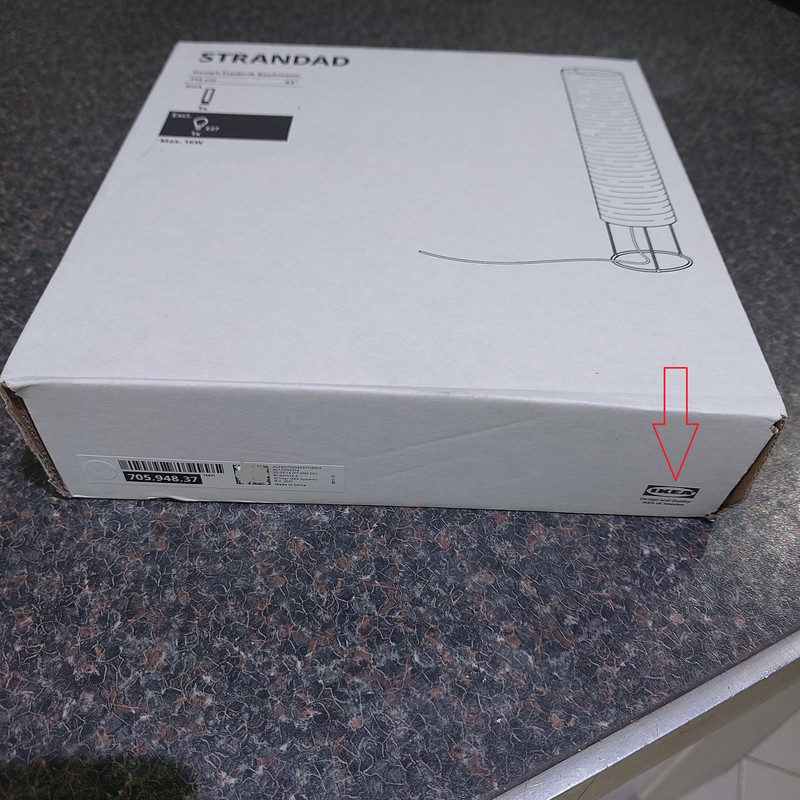 آباژور ایستاده ایکیا مدل STRANDAD-305