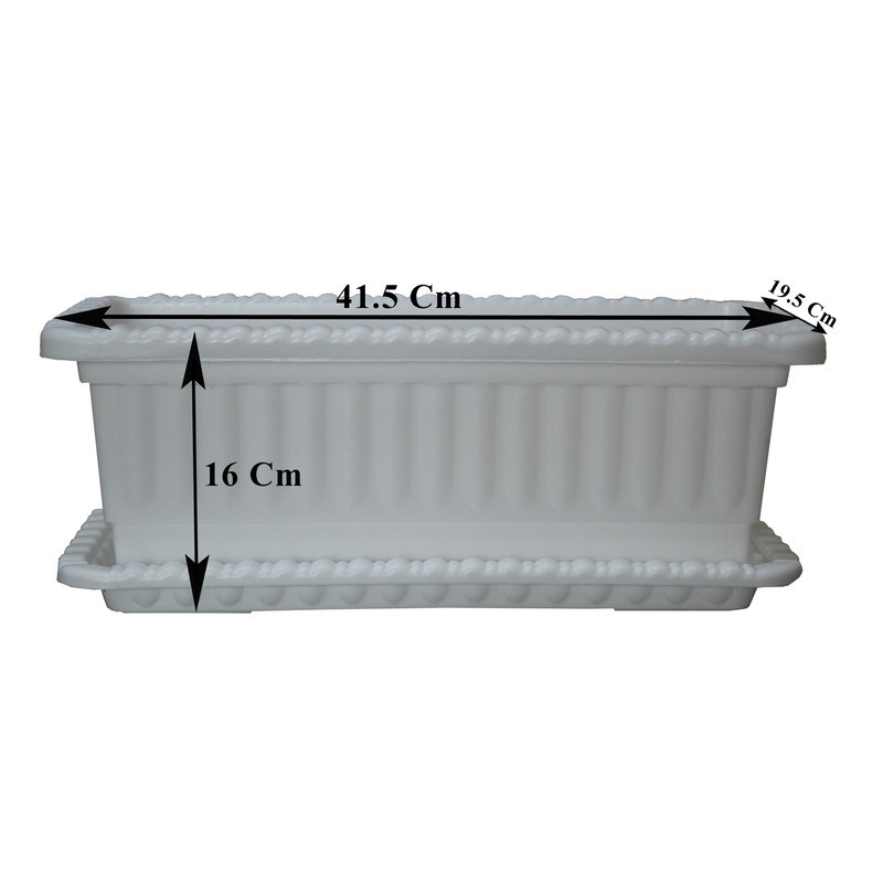 گلدان مدل پلاستیکی مستطیل کد Go42