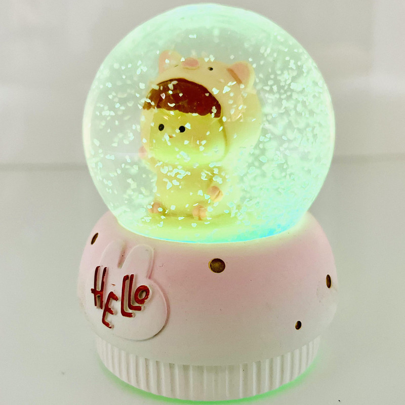 گوی مدل چراغدار HELLO طرح baby خوک کد C1623.11.S300
