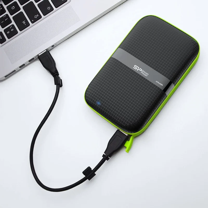 هارد اکسترنال سیلیکون پاور مدل Armor A60 ظرفیت یک ترابایت دارای رابط USB Type-A 3.2