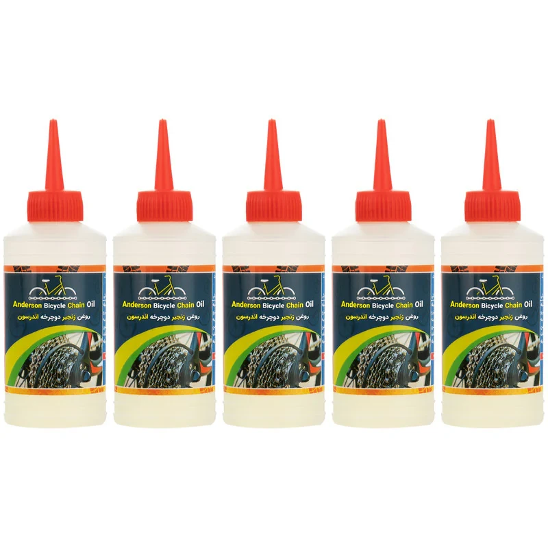 روغن زنجیر دوچرخه اندرسون مدل A200 حجم 80 میلی لیتر بسته 5 عددی