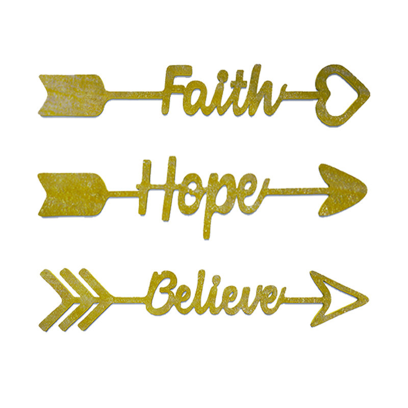 دیوارکوب آرتافرین مدل Believe Faith Hope مجموعه 3 عددی