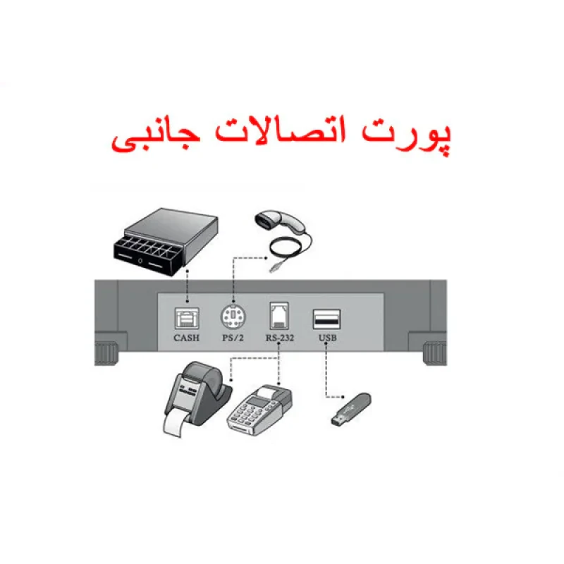 ترازو فروشگاهی پرینتردار رادین مدل 8800 PLUS 40KG