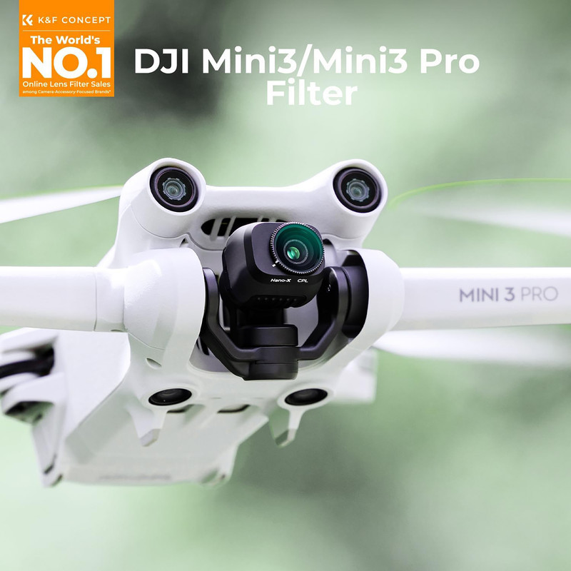 فیلتر لنز کی اند اف مدل  VARIABLE ND LENS FILTERS KIT 2 (ND2-32 + ND32-512) FOR DJI MINI 3MINI 3PRO -NANO-X