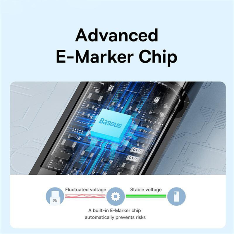 کابل تبدیل USB-C باسئوس مدل (TUNGSTEN  (240W طول 1 متر