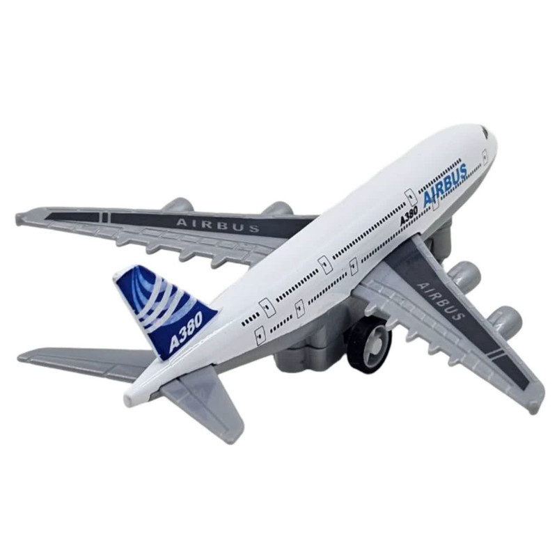 هواپیما بازی ناب سل مدل ایرباس A380 فلزی عقب کش کد  AIRBUS A380  AIRCRAFT NAAB002