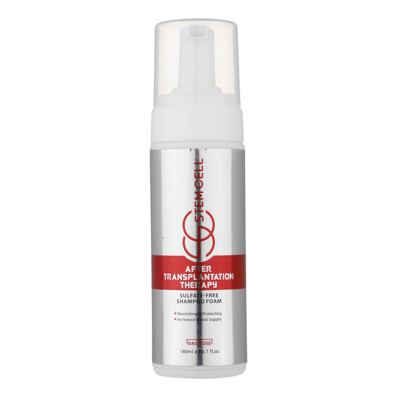 شامپو فوم پس از کاشت مو استم سل مدل Sulfate Free حجم 180 ميلی ليتر
