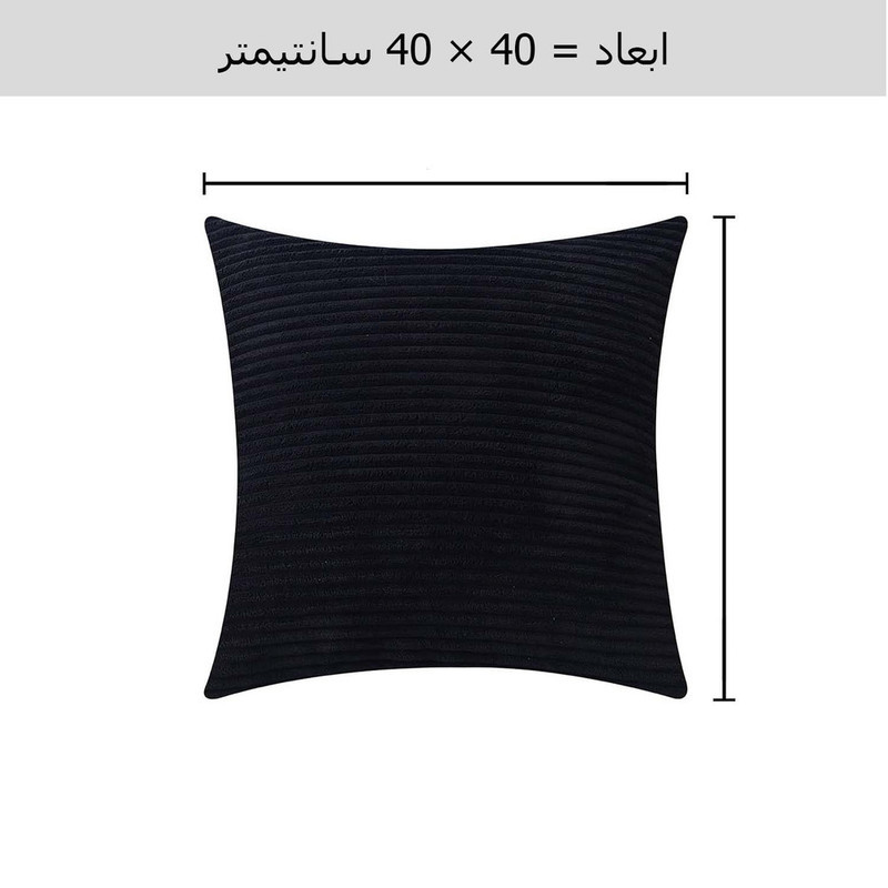 کاور کوسن کالامیر مدل راه راه سایز 40×40سانتی متر مجموعه 2 عددی
