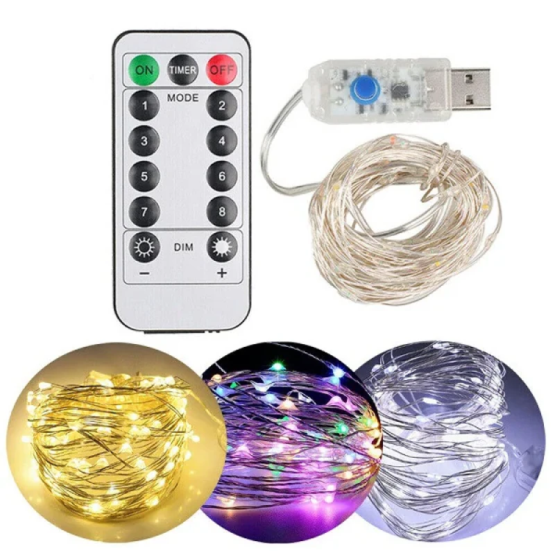 ریسه ال ای دی مدل مفتولی USB دار کد 345 طول 5 متر