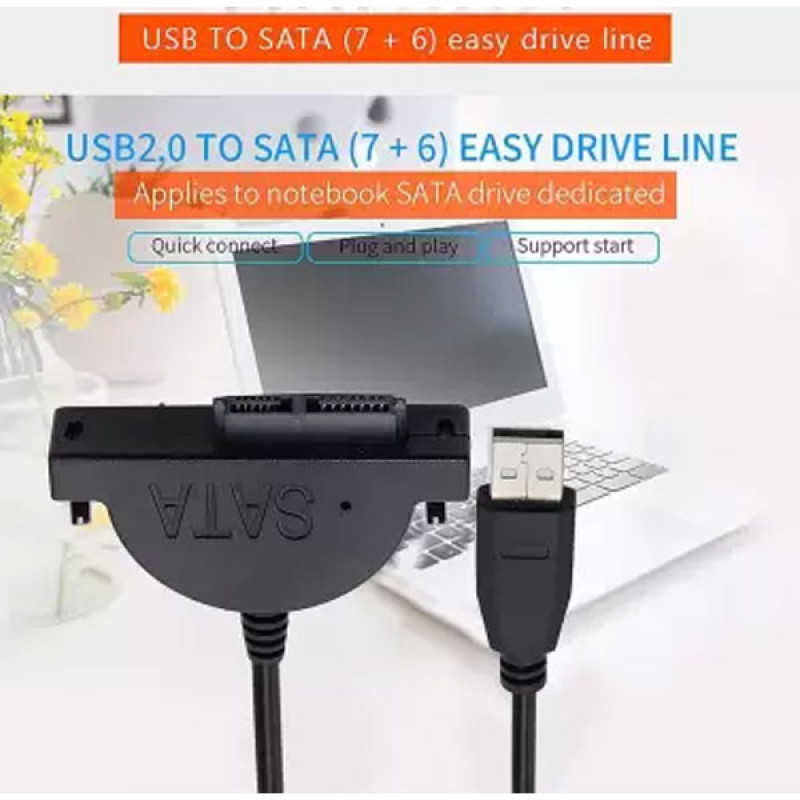 کابل تبدیل Sata به USB مدل MIN-7873 طول 0.45 متر