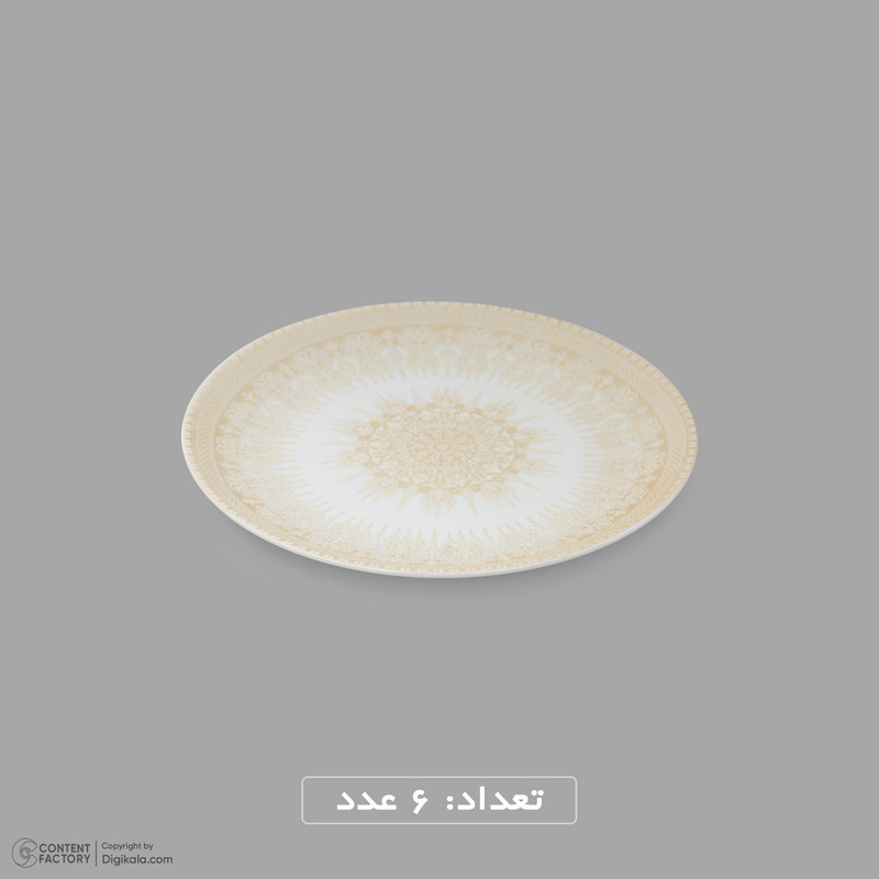 سرویس غذاخوری اوپال 26 پارچه 6 نفره دینو مدل  گرد کلاسیک ورژن 3 26007