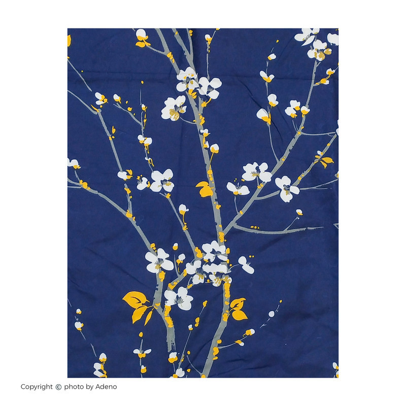 ملحفه آدنو مدل گلریز کد CH52 دونفره سایز 160x200 سانتی متر