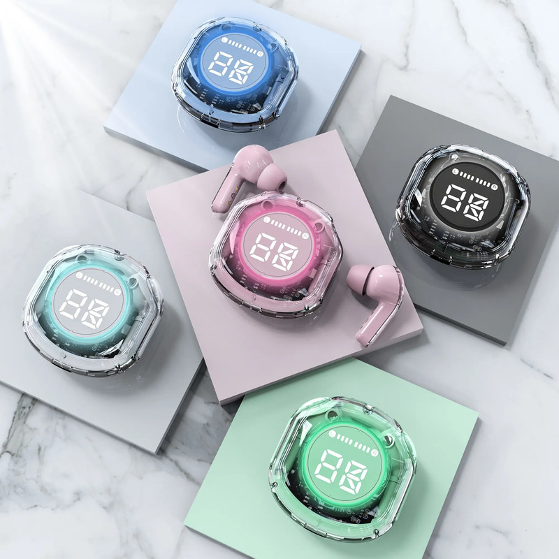 هدفون بلوتوثی مدل UltraPods Pro بدون قابلیت نویز کنسلینگ، درگاه شارژ USB Type-C، دارای میکروفون داخلی، دارای نشانگر LED، مقاوم در برابر آب