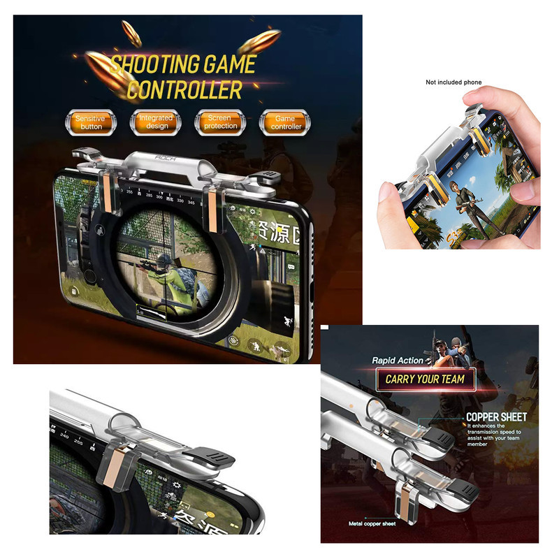 دسته بازی PubG هوک مدل HK001 مناسب برای گوشی موبایل