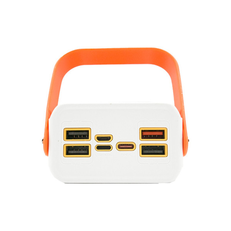 پاوربانک خورشیدی 66 وات بوکسو مدل PB-07 ظرفیت 30000 میلی‌آمپر ساعت به همراه 2 عدد کابل USB-C و Lightning