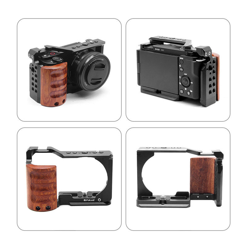 کیج نگهدارنده دوربین پلوز مدل Handle cage PU3118 مناسب دوربین Sony ZV-E10