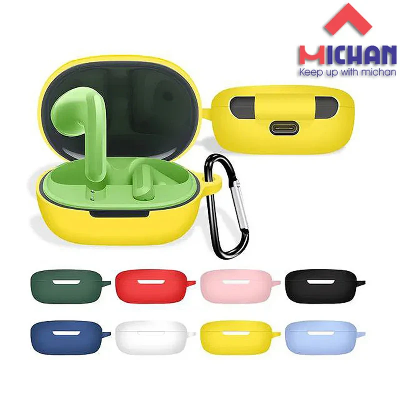 کاور میچان مدل silicone مناسب برای کیس هدفون بی سیم شیائومی Redmi Buds 4 Lite