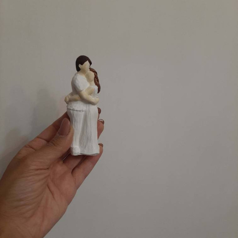 مجسمه سنگی مدل عاشقانه زوج
