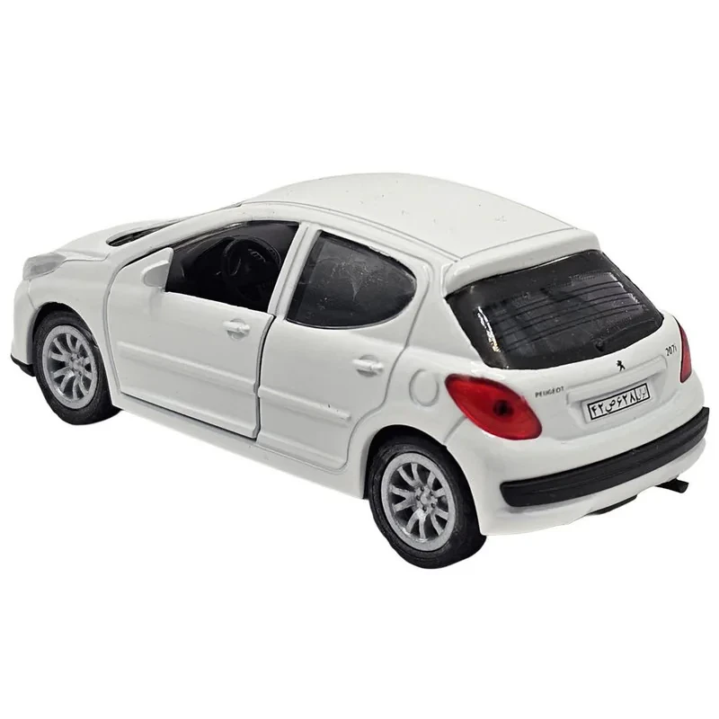 ماکت ماشین ناب سل مدل پژو 207 فلزی عقب کش  کد Peugeot 207 metal pull back naab006 scale 1:48