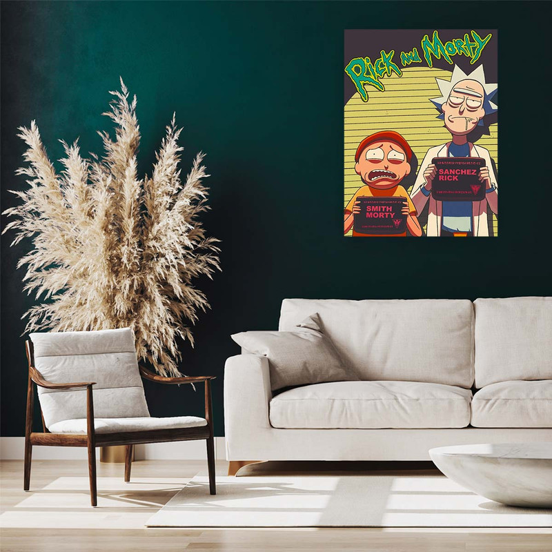 تابلو شاسی مدل Rick and Morty کد S-5046