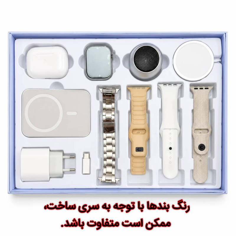 ساعت هوشمند ۴۹ میلی متری اکپو مدل D18 با بند سیلیکونی به همراه هدفون بلوتوثی