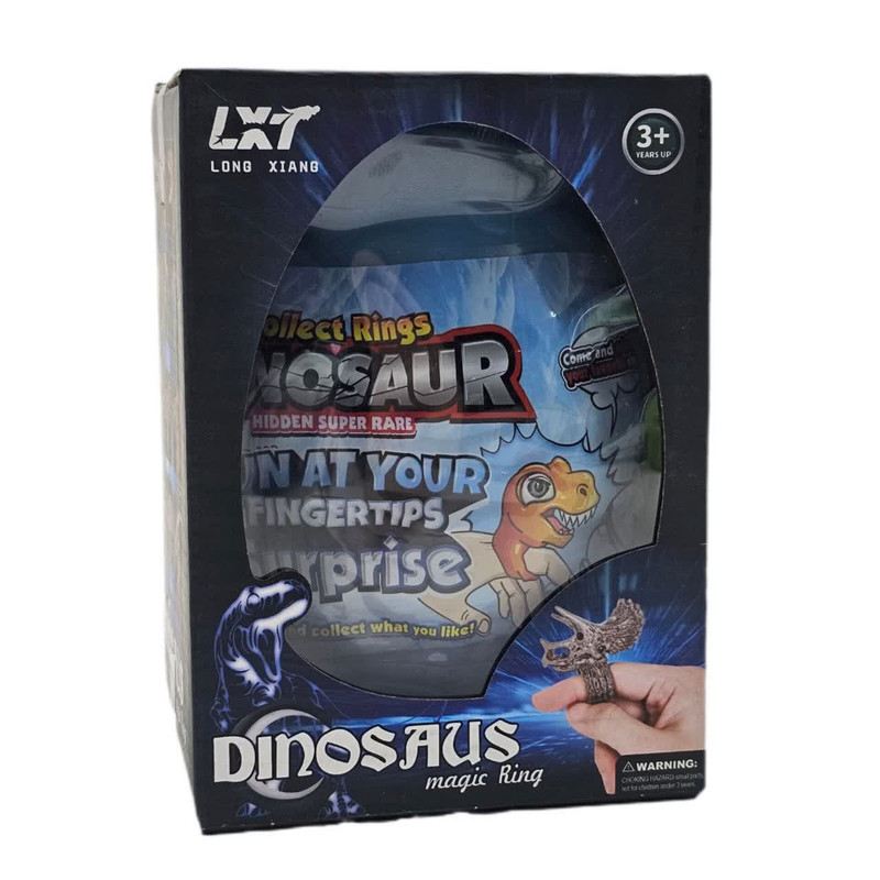 اسباب بازی شانسی ناب سل مدل انگشتر جادویی دایناسور مجموعه 12 عددی کد DINOSAUS MAGIC RING