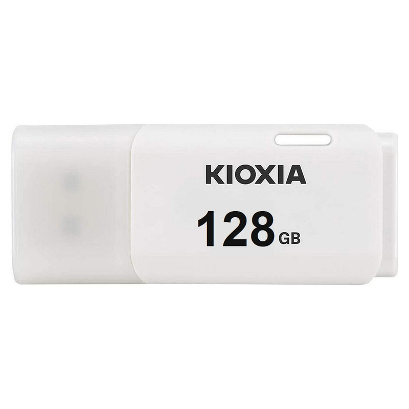فلش مموری کیوکسیا مدل U202 ظرفیت 128 گیگابایت درپوش‌دار با رابط USB 2.0 و سرعت انتقال 30 مگابایت بر ثانیه، سازگار با کامپیوتر، لپ‌تاپ، موبایل، تبلت و تلویزیون