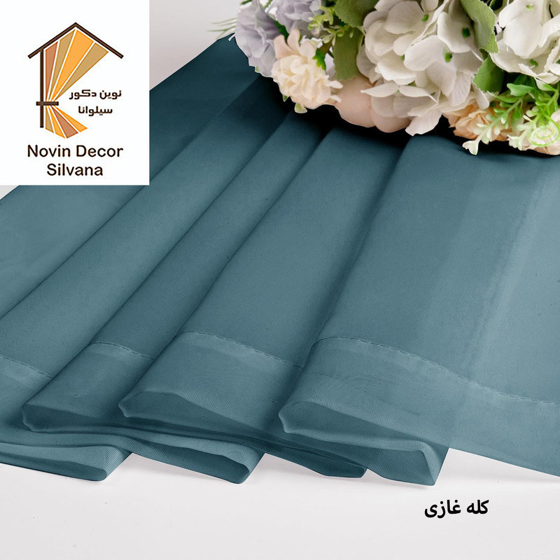 پرده نوین دکور سیلوانا مدل حریر ساده Silvana280 سایز 280 × 140 سانتی متر