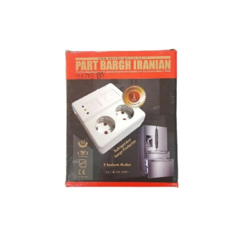 محافظ ولتاژ پارت برق ایرانیان مدل دو خانه استاندارد یخچال وفریزر 3m
