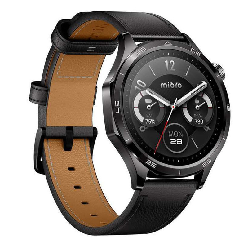 ساعت هوشمند 47 میلی‌متری میبرو مدل Watch GT XPAW026 با بند چرمی