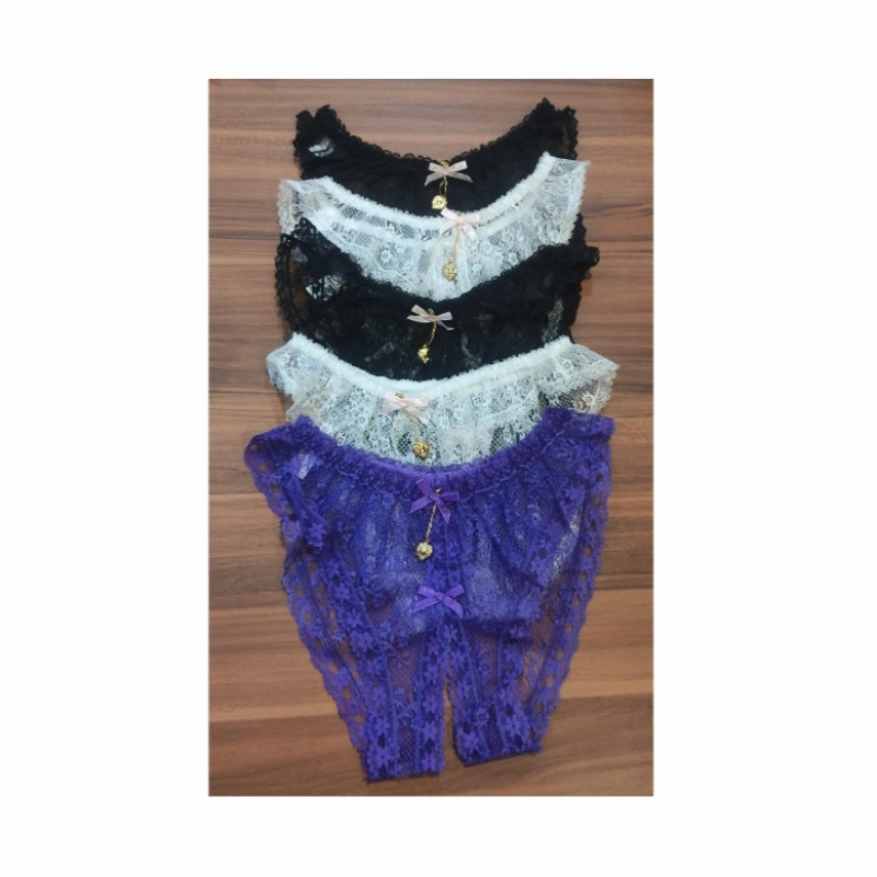 شورت لامبادا گیپور زنانه مدل فاق باز WD 22502189 مجموعه 5 عددی